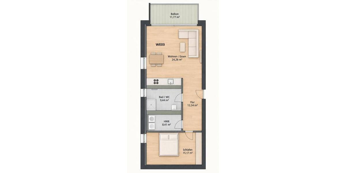 Etagenwohnung Steinfurt - 3.5 Zimmer, 88 m&sup2;, 1.230&euro; | Angebot:27570461