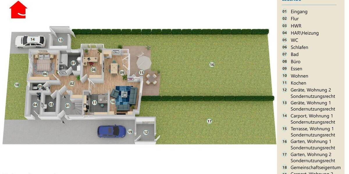 Etagenwohnung Emsdetten - 3 Zimmer, 93 m&sup2;, 279.000&euro; | Angebot:25996656