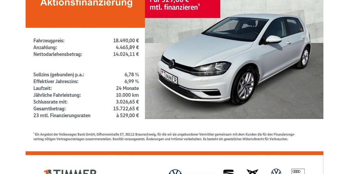 VW Golf 69.113 km 18.490 &euro; Gronau 48599