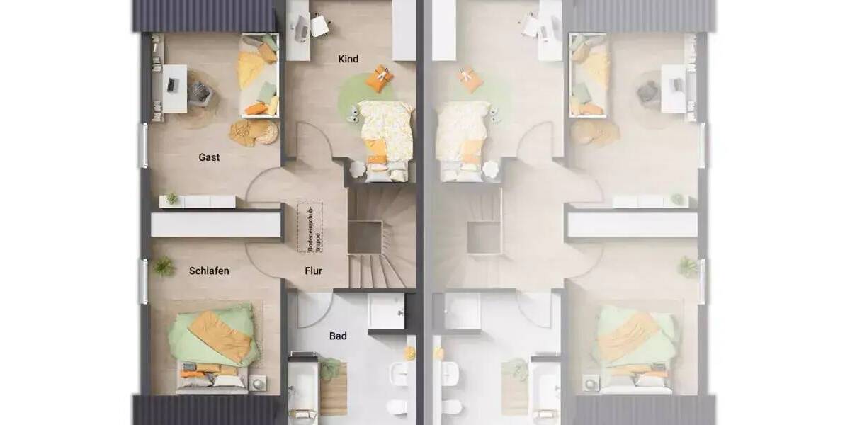 Doppelhaushälfte Altenberge - 4 Zimmer, 125 m&sup2;, 270.690&euro; | Angebot:25681213