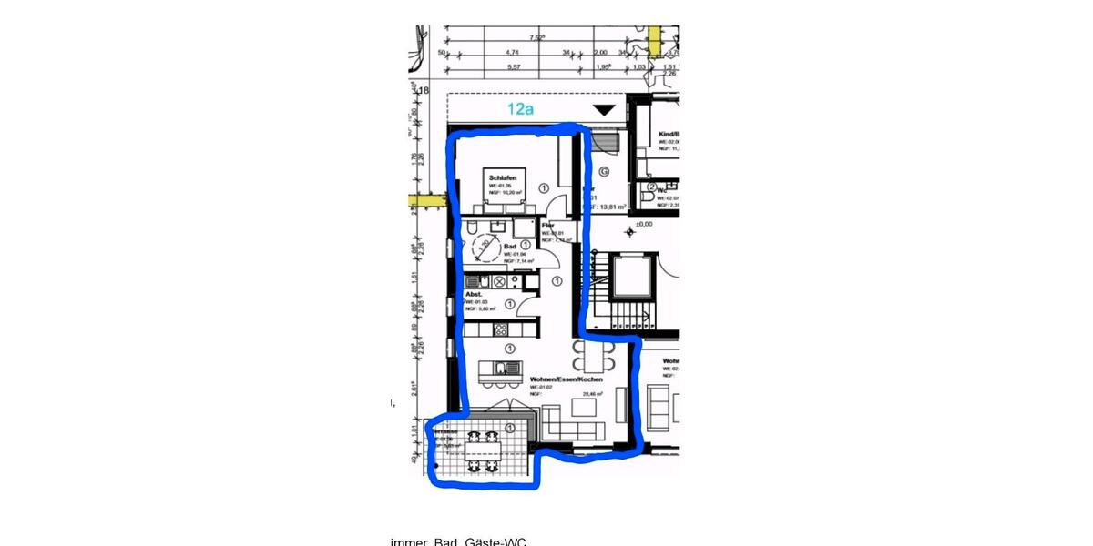Erdgeschoßwohnung Lingen (Ems) - 2 Zimmer, 70 m&sup2;, 665&euro; | Angebot:25588621