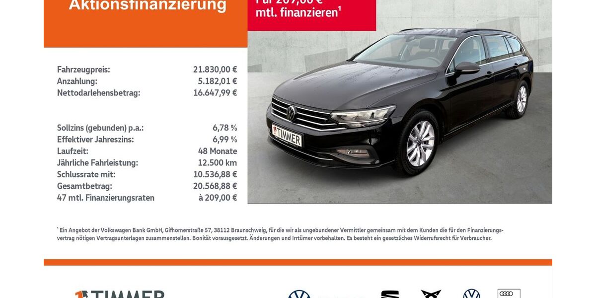 VW Passat Variant 94.190 km 21.830 &euro; Gronau 48599