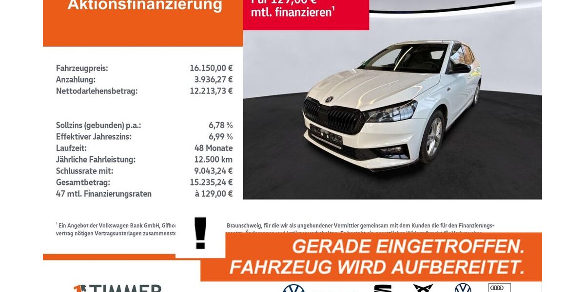 Skoda Fabia 22.238 km 16.150 &euro; Rheine 48432