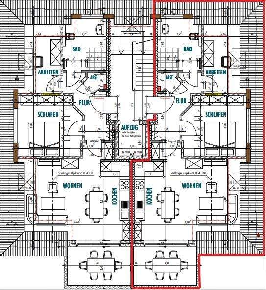 Etagenwohnung Ibbenbüren Stadt - 3 Zimmer, 69 m&sup2;, 962&euro; | Angebot:25676511