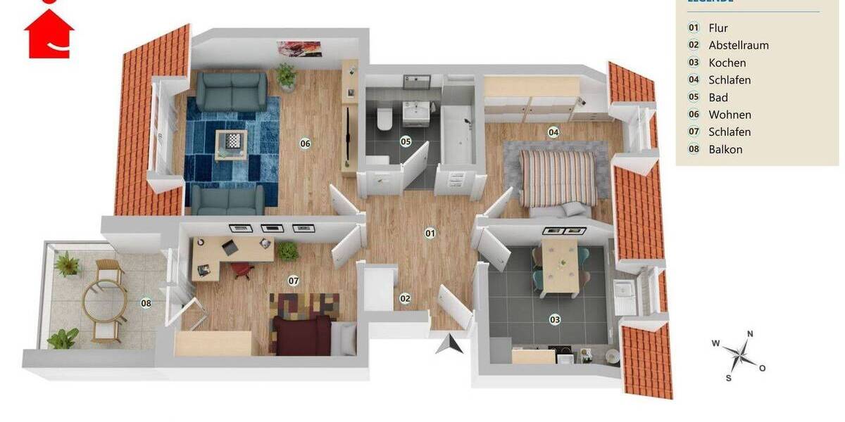 Etagenwohnung Rheine Schotthock - 1 Zimmer, 278 m&sup2;, 725.000&euro; | Angebot:26389082