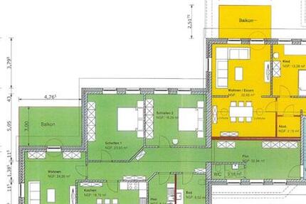 Wohnung Lingen (Ems) Damaschke - 3 Zimmer, 142 m&sup2;, 1.090&euro; | Angebot:25650346
