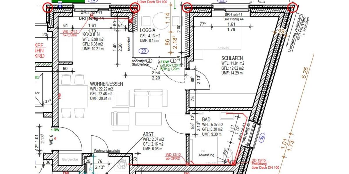 Etagenwohnung Rheine Altenrheine - 2 Zimmer, 48 m&sup2;, 565&euro; | Angebot:25879293