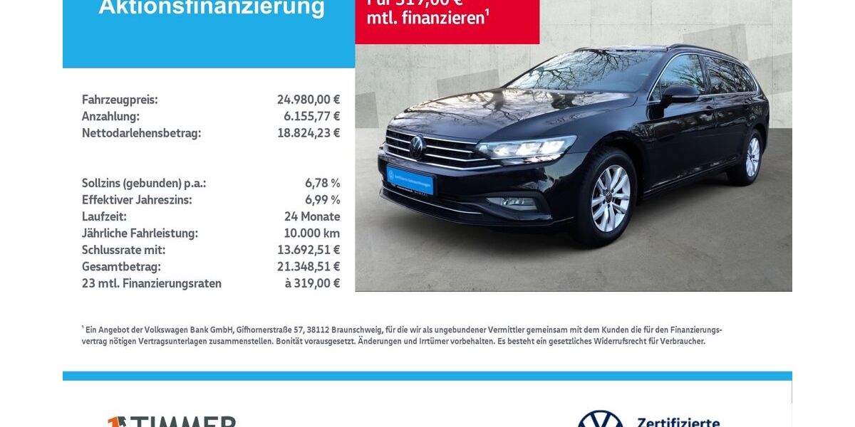 VW Passat Variant 49.986 km 24.879 &euro; Lingen 49808