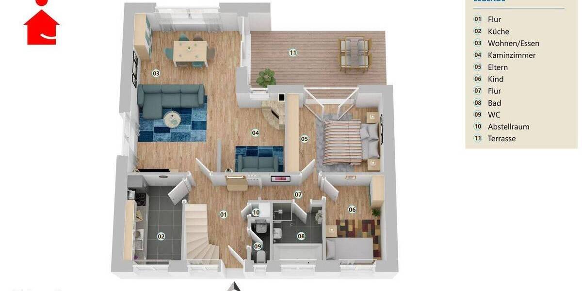 Einfamilienhaus Metelen - 4 Zimmer, 99 m&sup2;, 259.000&euro; | Angebot:26657265