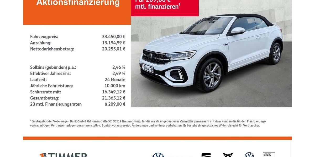 VW T-Roc 25.752 km 33.450 &euro; Rheine 48432