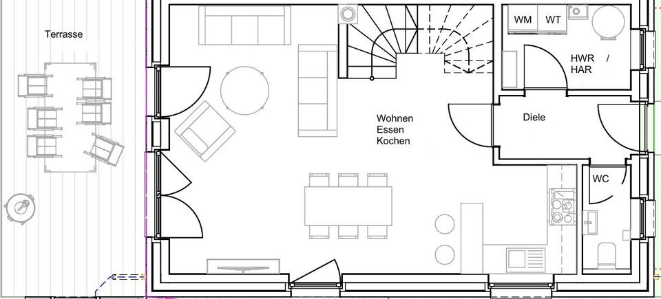 Doppelhaushälfte Metelen - 6 Zimmer, 122 m&sup2;, 1.250&euro; | Angebot:26680328