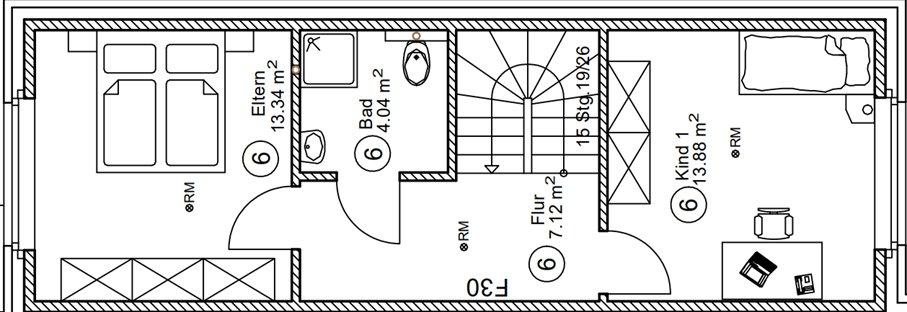 Reihenhaus Ochtrup - 6 Zimmer, 113 m&sup2;, 1.360&euro; | Angebot:27615091