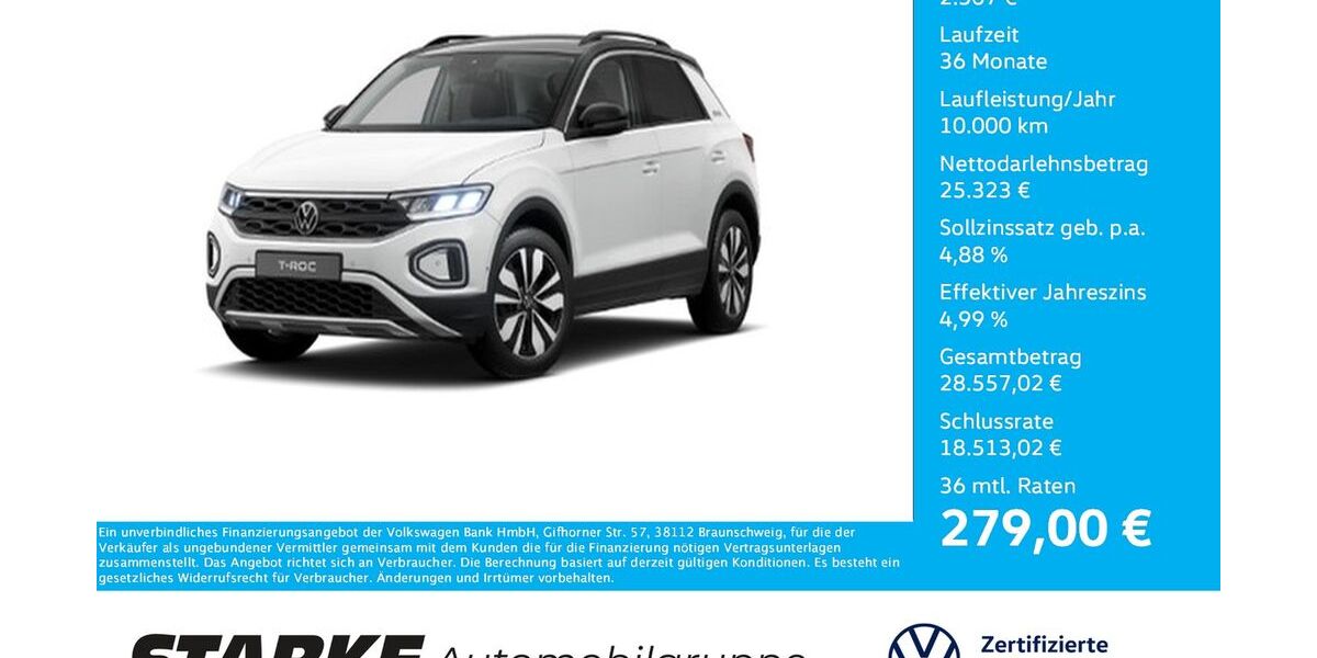 VW T-Roc 11.577 km 27.450 &euro; Ibbenbüren 49477