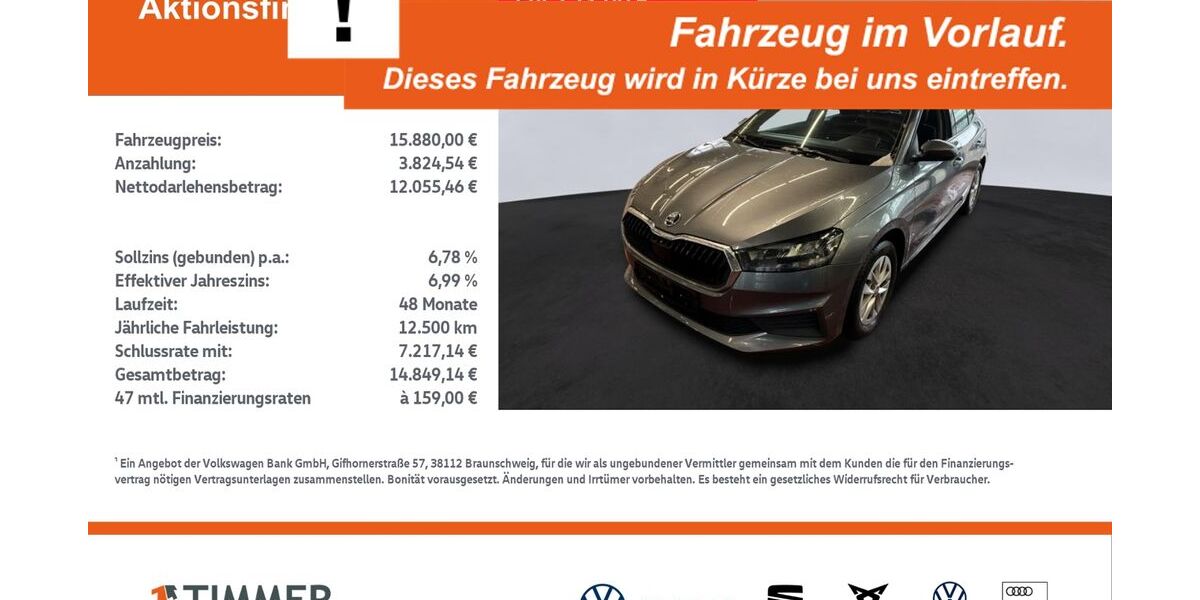 Skoda Fabia 35.477 km 15.888 &euro; Rheine 48432