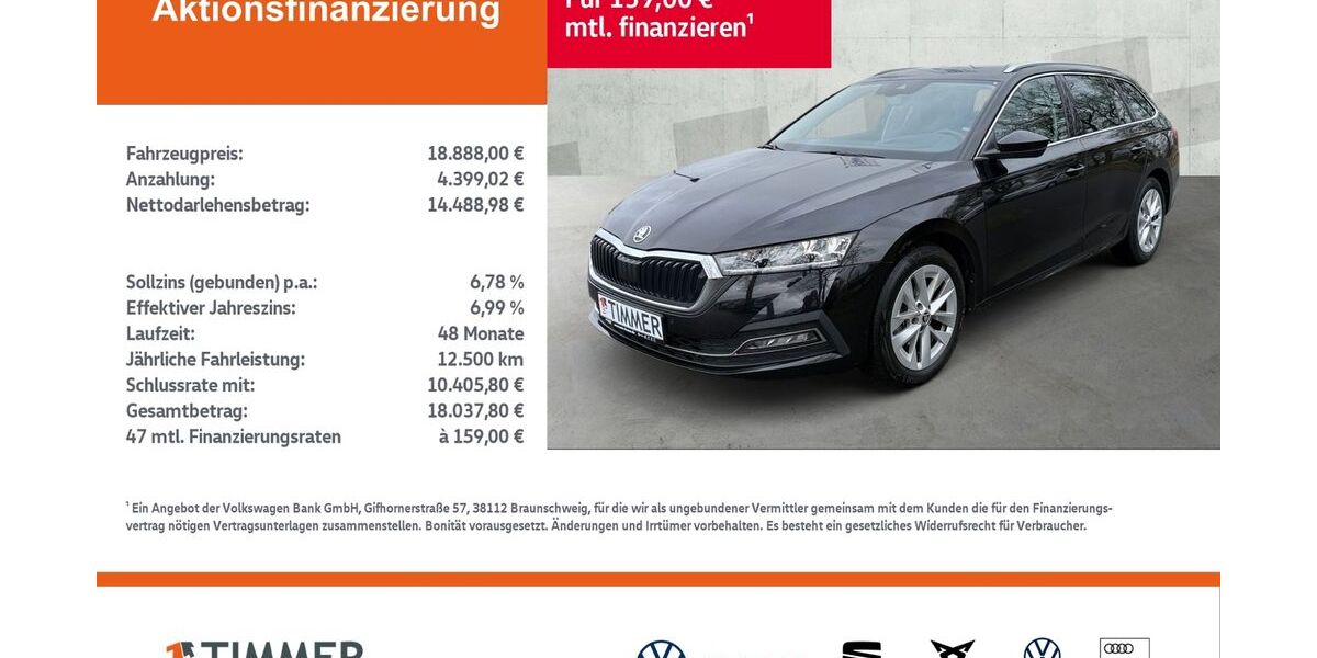 Skoda Octavia 99.699 km 18.888 &euro; Rheine 48432