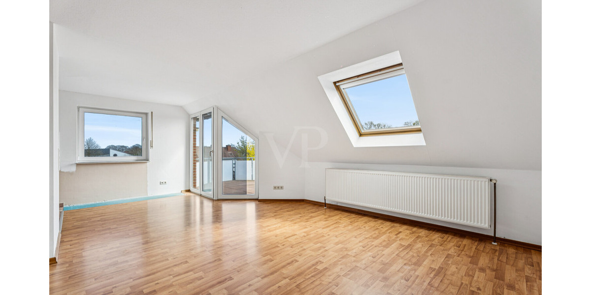 Wohnen mit Extra: Gemütliche 2-Zimmer-Dachgeschosswohnung mit Loggia und Stellplatz - Dachgeschoßwohnung Rheine Rheine | Angebot:26312081