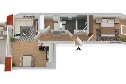 Wohnung Rheine Altenrheine - 2 Zimmer, 54 m&sup2;, 715&euro; | Angebot:25721980