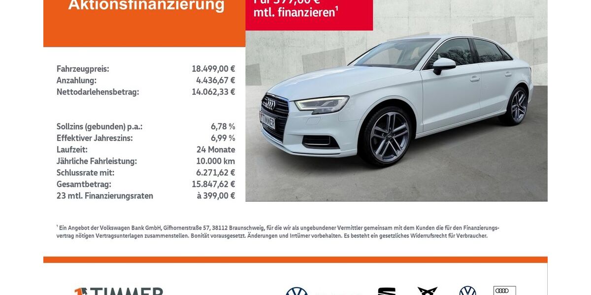Audi A3 64.850 km 18.499 &euro; Lingen 49808