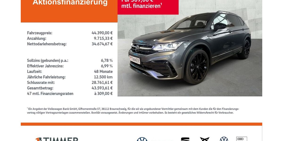 VW Tiguan Allspace 34.999 km 44.390 &euro; Gronau 48599