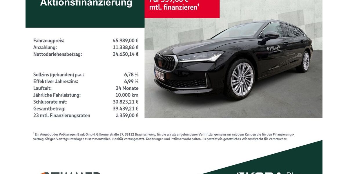Skoda Superb 22.999 km 43.839 &euro; Lingen 49808