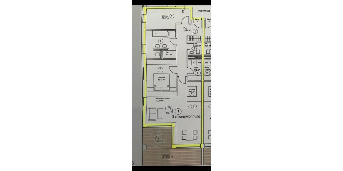 Terrassenwohnung Lingen (Ems) - 1 Zimmer, 98 m&sup2;, 1.040&euro; | Angebot:27611511