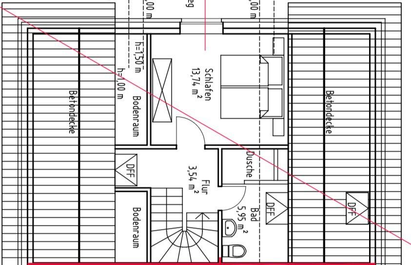 Dachgeschoßwohnung Heek - 4 Zimmer, 80 m&sup2;, 1.050&euro; | Angebot:27609701