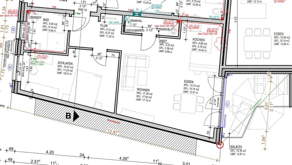 Etagenwohnung Rheine Altenrheine - 2 Zimmer, 70 m&sup2;, 749&euro; | Angebot:25103505