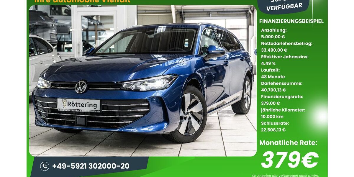 VW Passat Variant 20.128 km 38.490 &euro; Schüttorf 48465