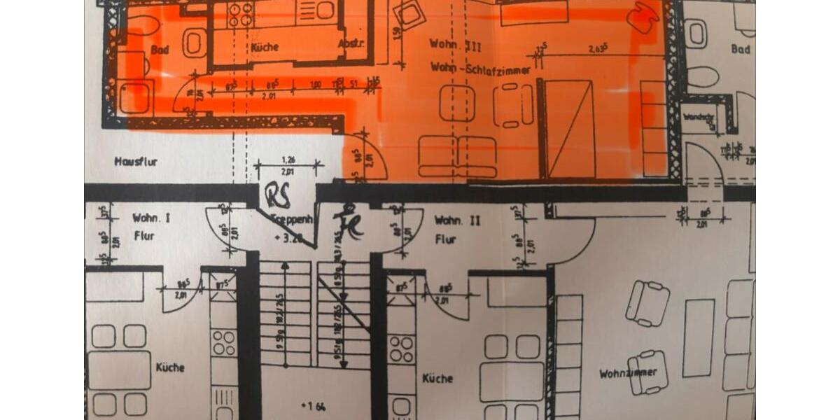 Etagenwohnung Lengerich - 1.5 Zimmer, 36 m&sup2;, 425&euro; | Angebot:26022713