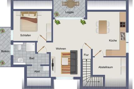 Wohnung Bad Bentheim - 2 Zimmer, 69 m&sup2;, 900&euro; | Angebot:25977925