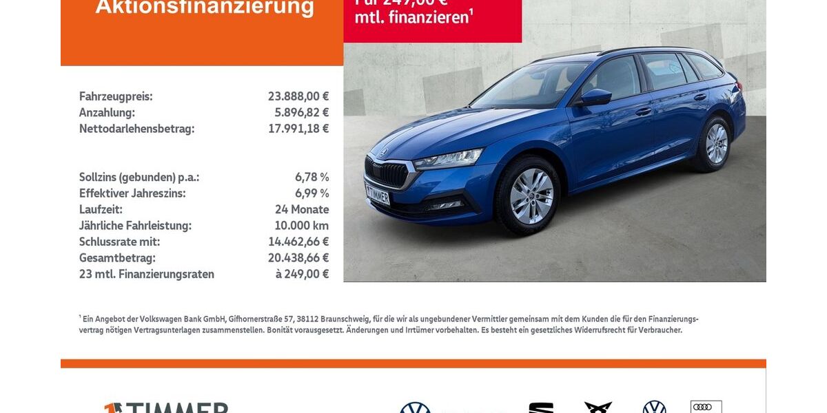 Skoda Octavia 51.922 km 23.888 &euro; Rheine 48432