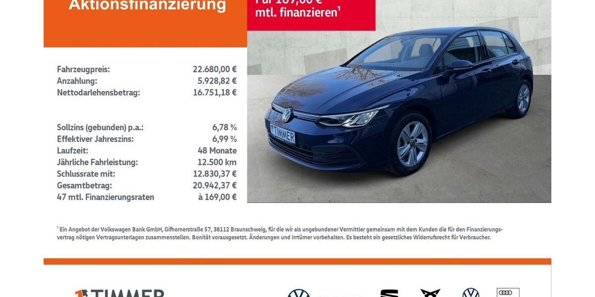 VW Golf 31.677 km 22.680 &euro; Rheine 48432