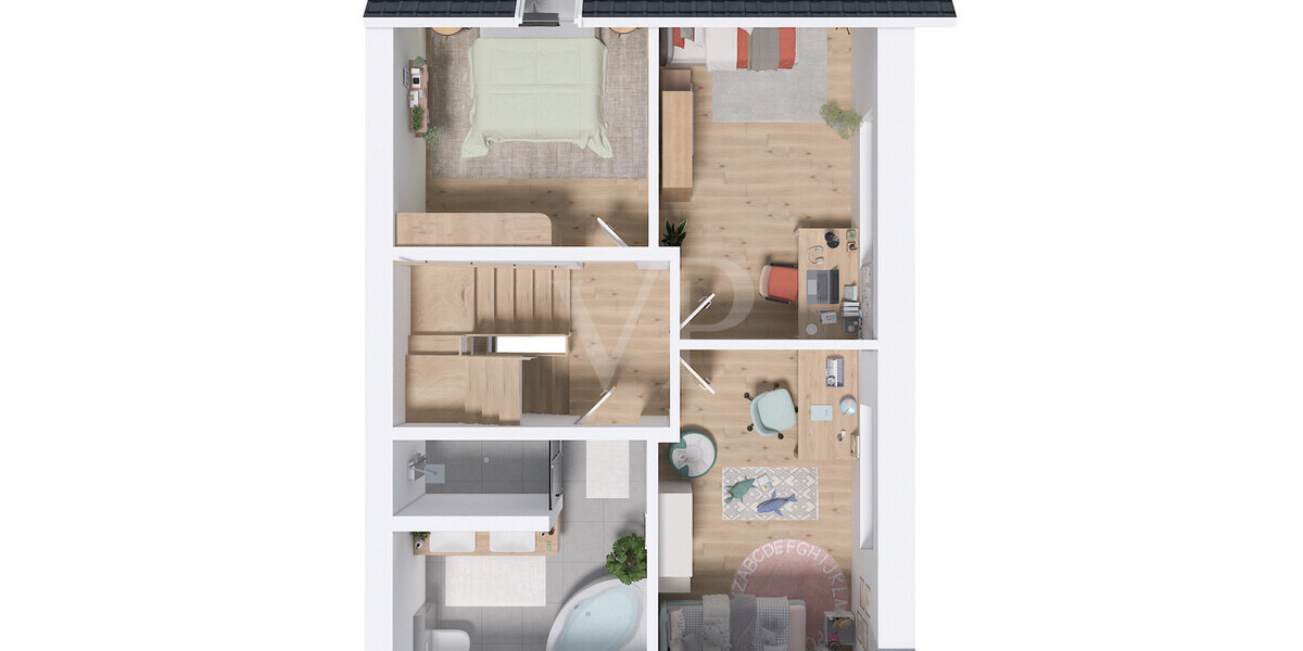 Modernes Familienglück: Energieeffiziente DHH mit PV, Wärmepumpe & Nebenkosten nur ca. 100 EUR mtl. - Doppelhaushälfte Neuenkirchen Neuenkirchen | Angebot:25008574