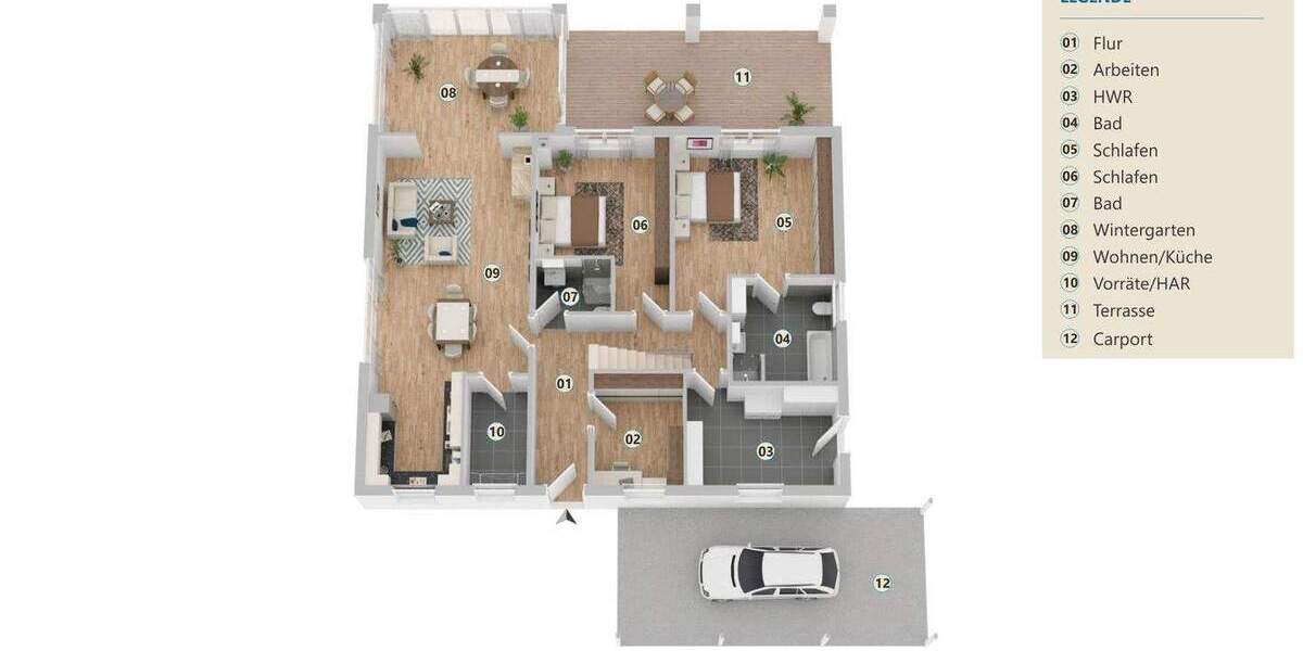 Bungalow Ibbenbüren Stadt - 6 Zimmer, 180 m&sup2;, 485.000&euro; | Angebot:25671850