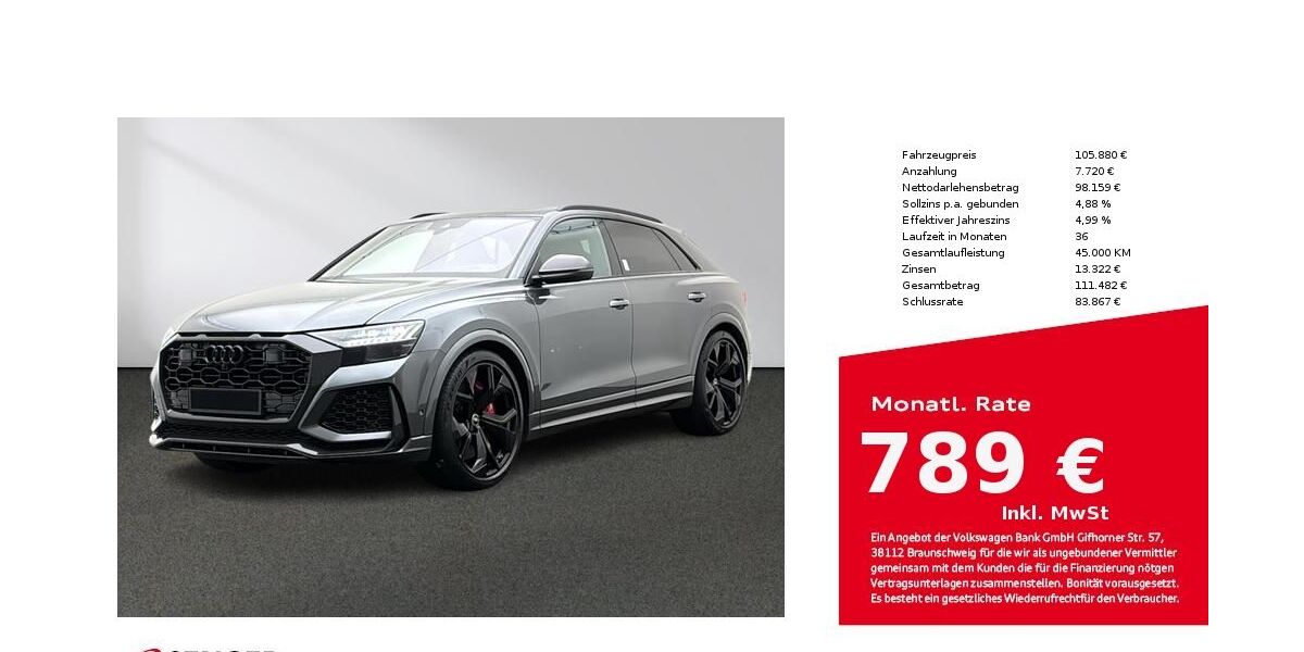 Audi RSQ8 43.146 km 105.880 &euro; Lingen 49809