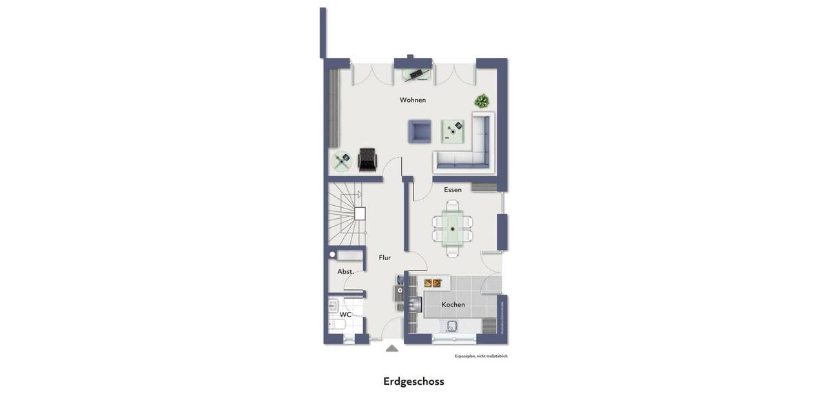 Doppelhaushälfte Hopsten - 4 Zimmer, 113 m&sup2;, 269.000&euro; | Angebot:26092852