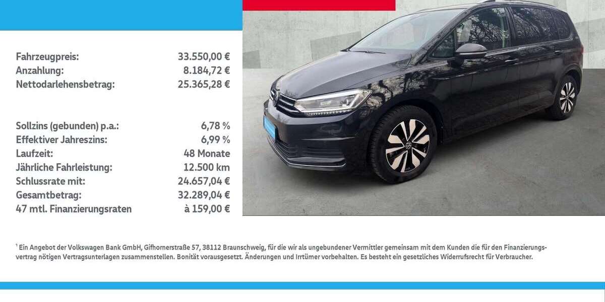 VW Touran 24.336 km 33.550 &euro; Lingen 49808