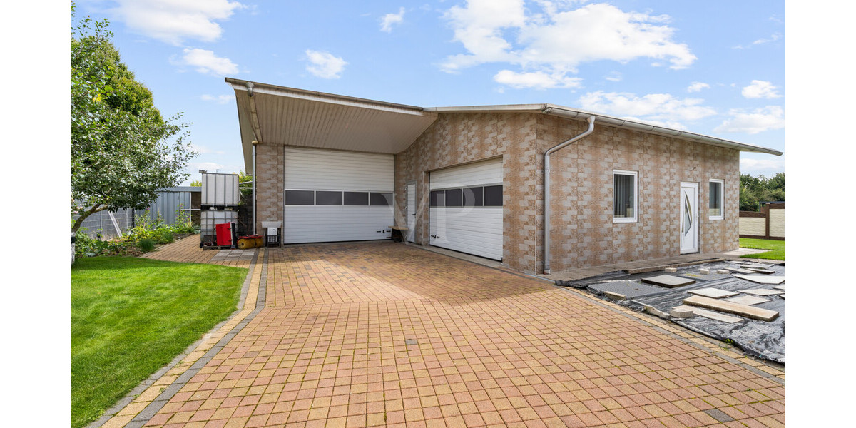 Rarität für Selbstständige! Junge Betriebs- und Wohnimmobilie mit Lagerhalle - Bungalow Mettingen Mettingen | Angebot:22979014