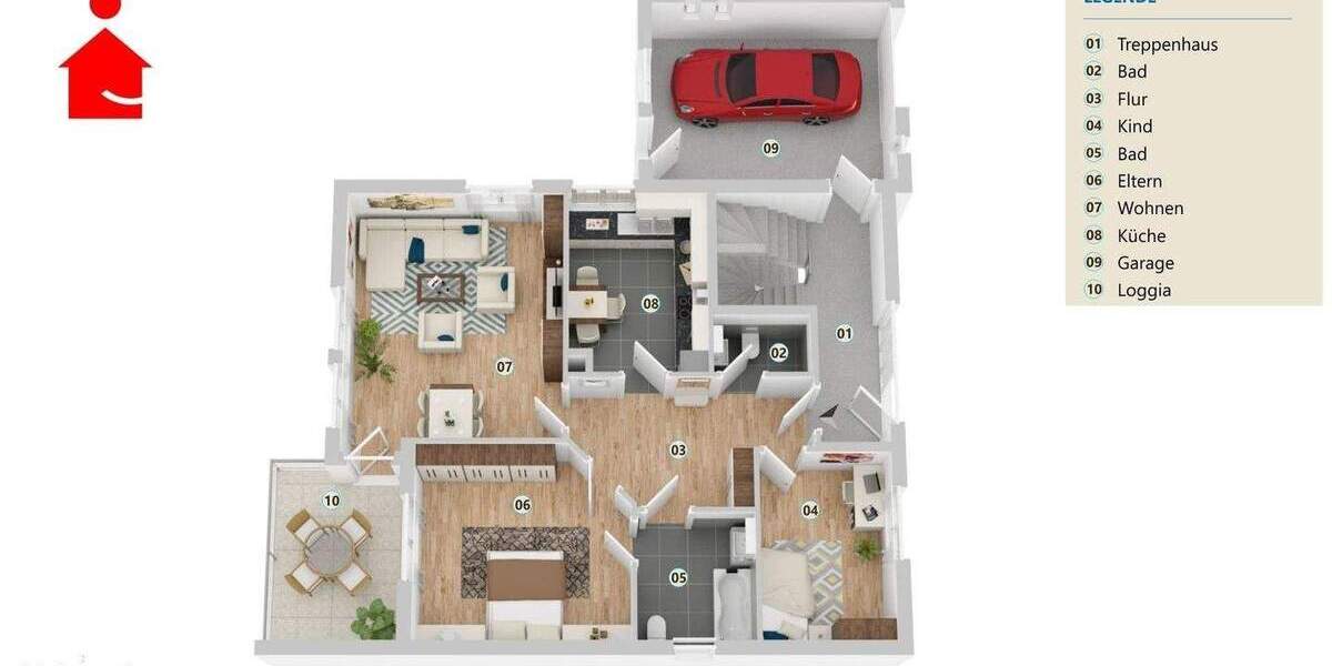 Mehrfamilienhaus, Wohnhaus Ibbenbüren Stadt - 6 Zimmer, 151 m&sup2;, 329.000&euro; | Angebot:25676892