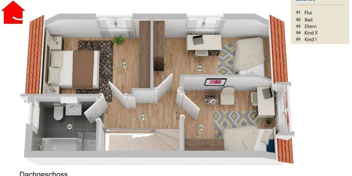 Doppelhaushälfte Ibbenbüren Dickenberg - 5 Zimmer, 109 m&sup2;, 245.000&euro; | Angebot:26703218