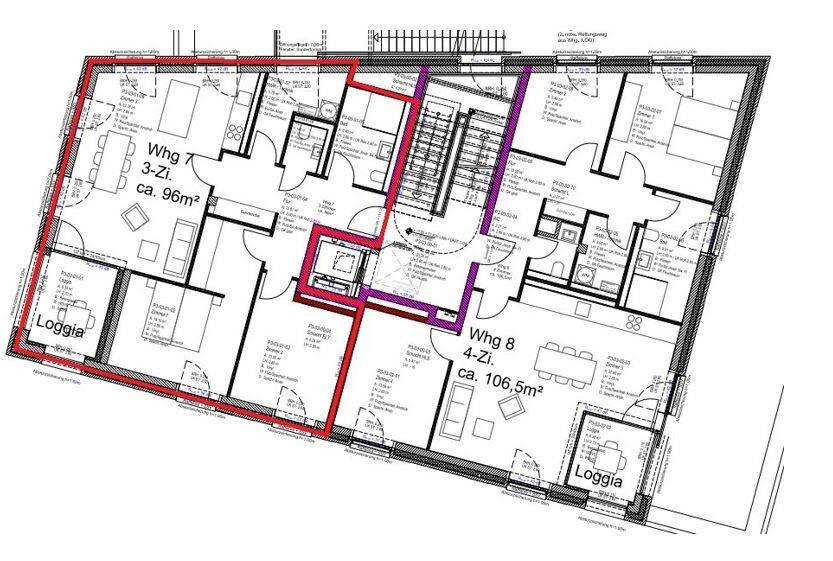 Etagenwohnung Ibbenbüren Stadt - 3 Zimmer, 96 m&sup2;, 1.056&euro; | Angebot:25768792