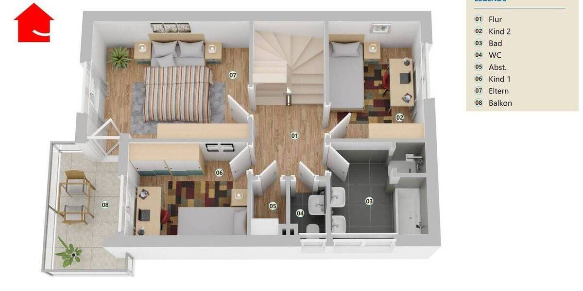 Reihenendhaus Emsdetten - 7 Zimmer, 140 m&sup2;, 305.000&euro; | Angebot:26859200