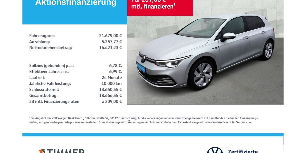 VW Golf 100.901 km 21.679 &euro; Lingen 49808