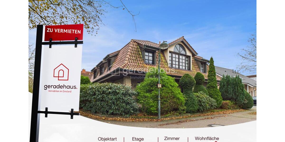 Erdgeschoßwohnung Lingen (Ems) Damaschke - 4 Zimmer, 141 m&sup2;, 1.150&euro; | Angebot:24218081