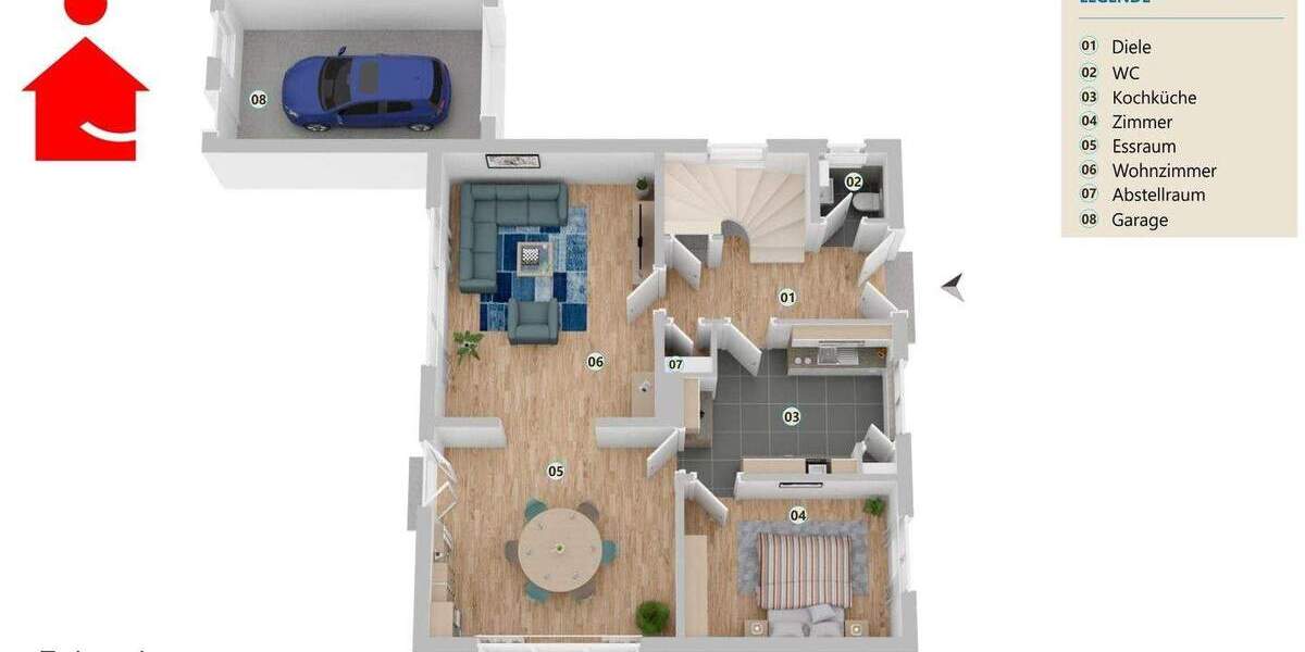 Einfamilienhaus Steinfurt Borghorst - 5 Zimmer, 148 m&sup2;, 277.000&euro; | Angebot:25798103