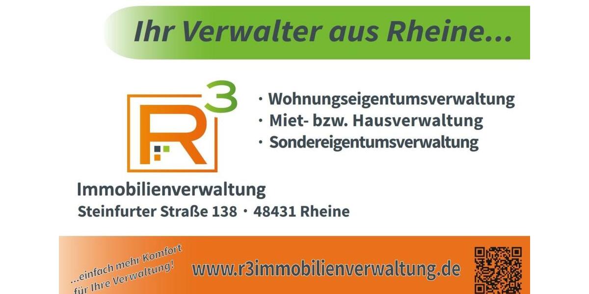 Etagenwohnung Rheine Altenrheine - 2 Zimmer, 48 m&sup2;, 565&euro; | Angebot:25879293