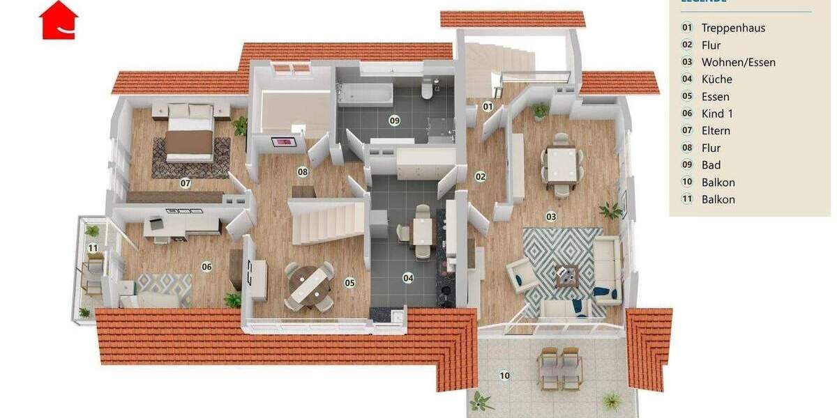 Einfamilienhaus Ibbenbüren Dickenberg - 9 Zimmer, 231 m&sup2;, 545.000&euro; | Angebot:25732492