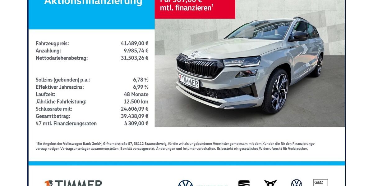 Skoda Karoq 12.999 km 41.489 &euro; Lingen 49808