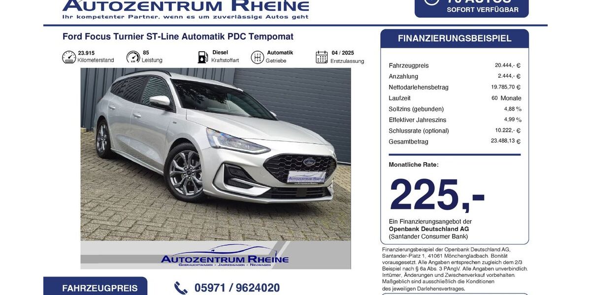 Ford Focus 23.915 km 20.444 &euro; Rheine 48432