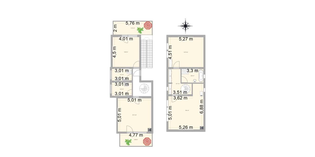 Maisonettenwohnung Bad Bentheim - 4 Zimmer, 113 m&sup2;, 1.250&euro; | Angebot:27594910